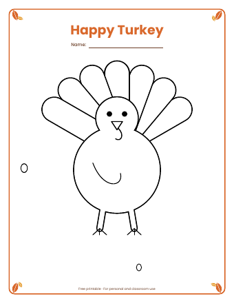 Preview of the first page of Thanksgiving Coloring Pages (6 Pages)